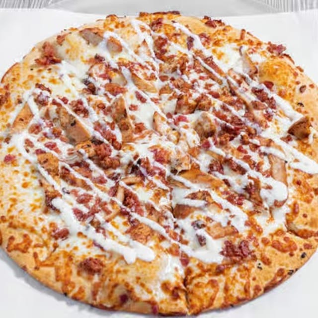 Chicken Bacon Ranch Pizza.