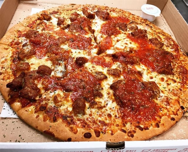 Chicken Parmigiana Pizza.