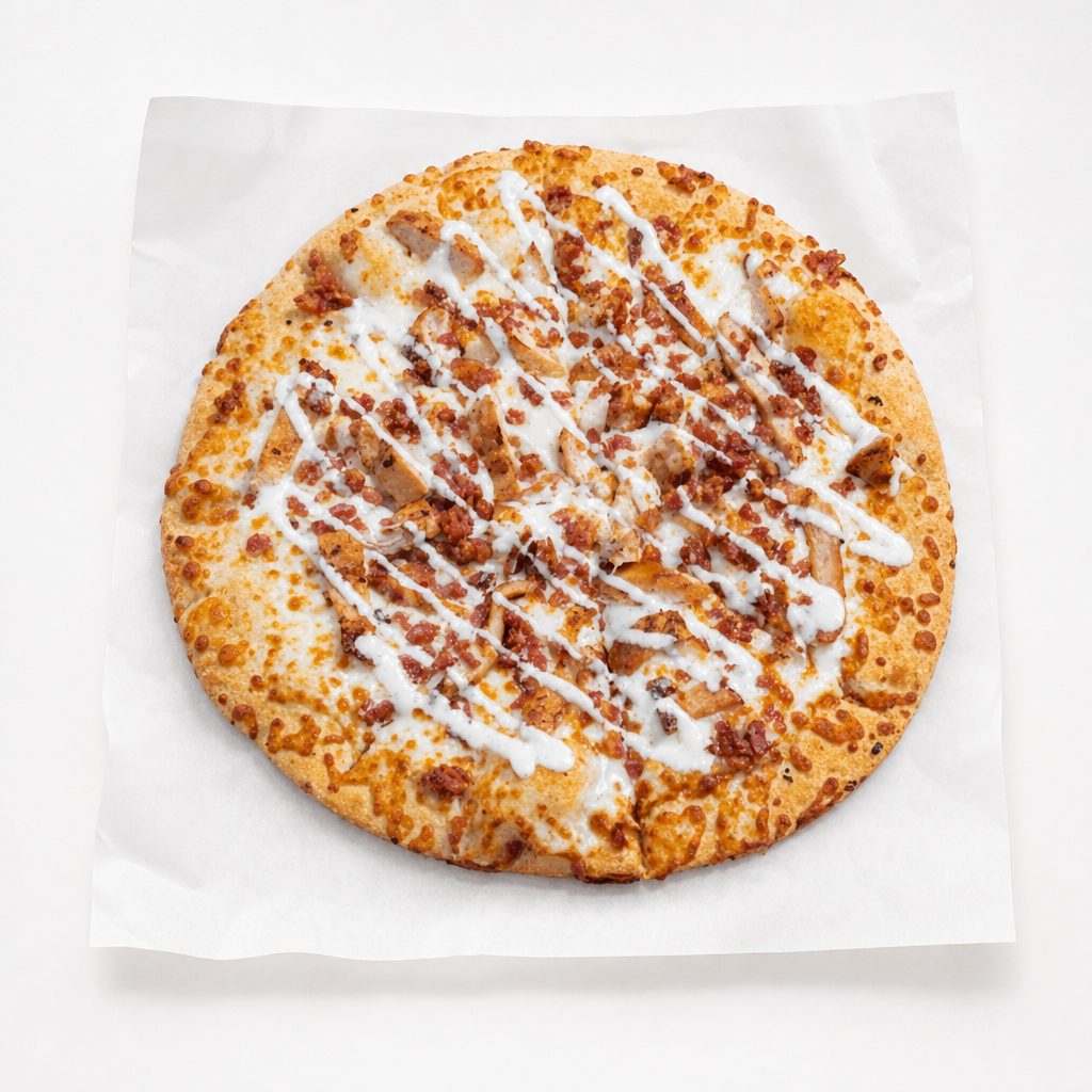 Chicken Bacon Ranch Pizza.