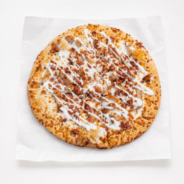 Chicken Bacon Ranch Pizza.