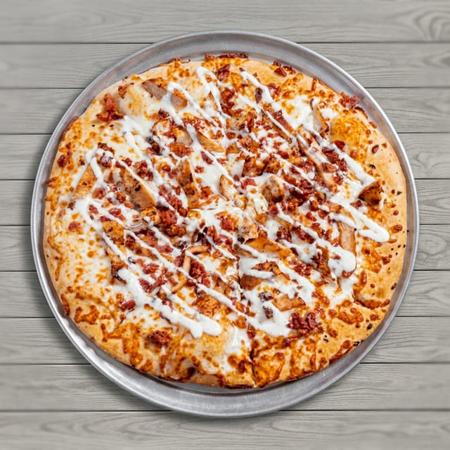 Chicken Bacon Ranch Pizza.